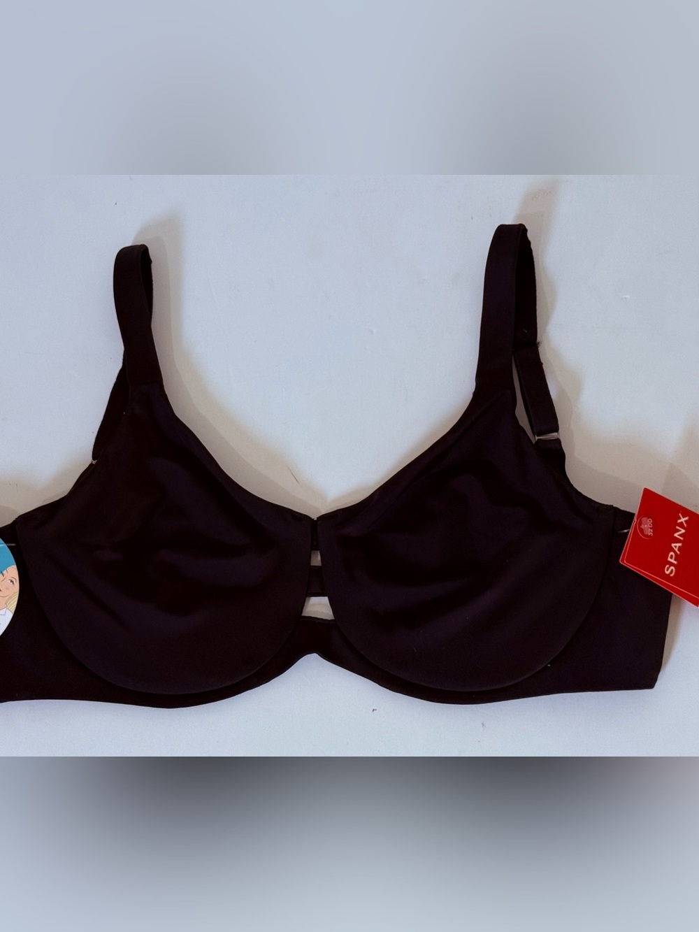 Spanx Low Profile  minimizer Bra Black Underwire Size 32DD NEW